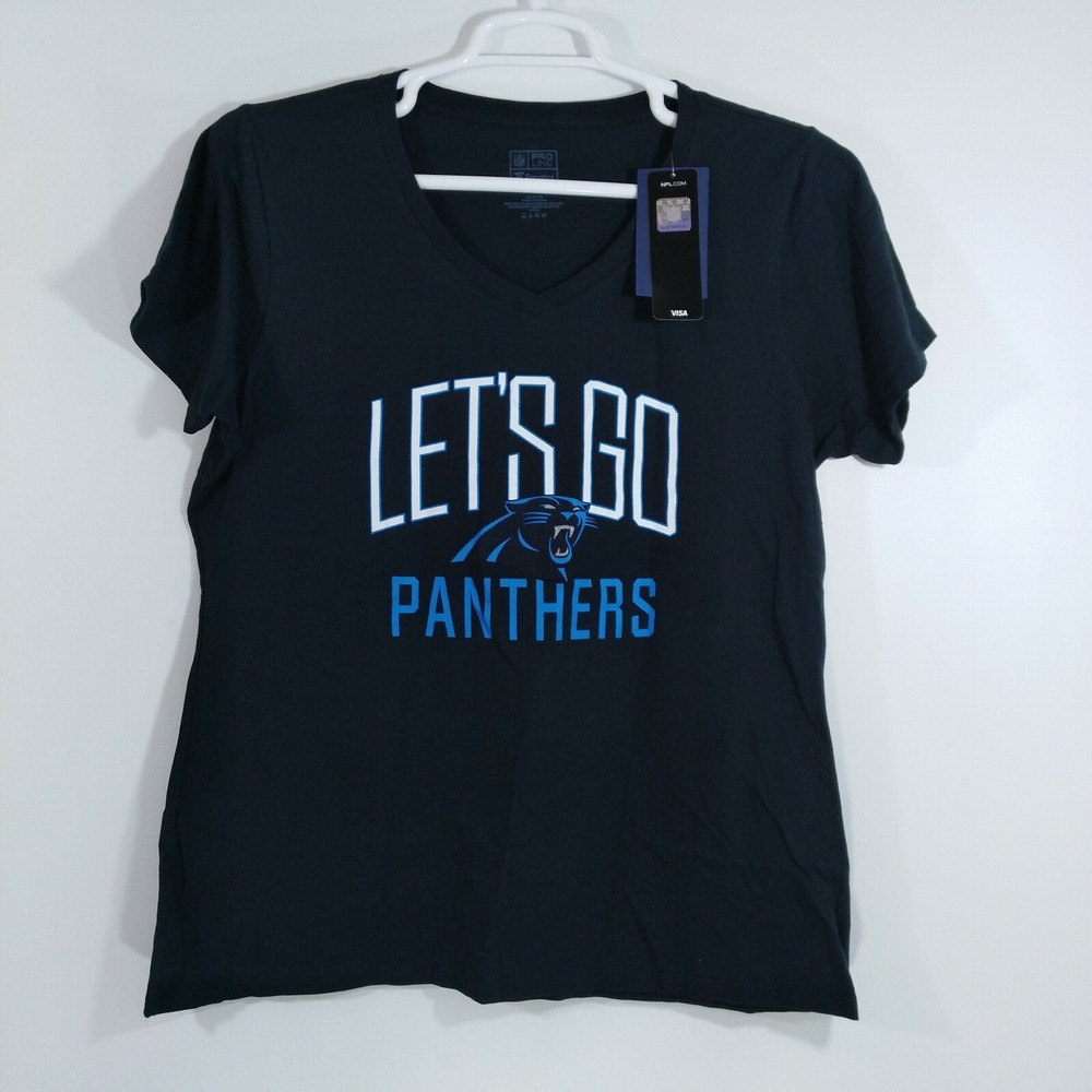 NFL Pro Line Fanatics Panthers Short Sleeve Black Shirt XL Lets Go